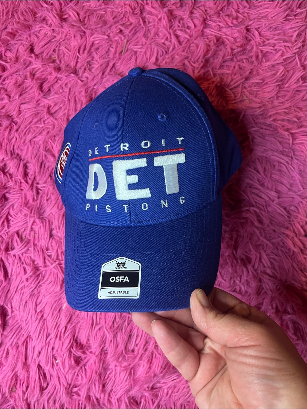 Detroit Pistons Blue Adjustable Baseball Cap